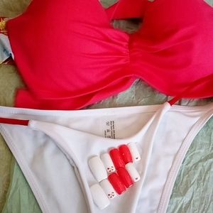Bikini 9 matching nails and bikini size small